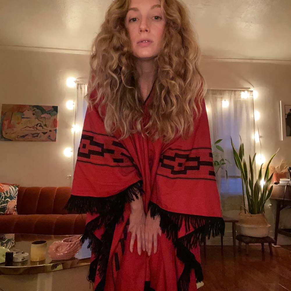 Western Vintage Poncho